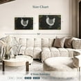thumbnail image 4 of Elephant Stock Abstract Chicken Wall Art - Horizontal Canvas Wall Art - Dining Room Wall Decor - Animal Canvas - Gray And Black Decor - 30" x 20", 4 of 8