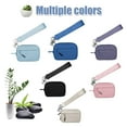 thumbnail image 2 of Waterproof Nylon Wristlet Keychain: Compact Multi-Functional Card Holder with 3 Zipper Pockets, Transparent ID Slot & Metal Hook – Lightweight 0.08kg Travel Wallet for Cash, Credit Cards, Keys &, 2 of 6