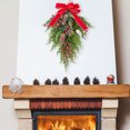 thumbnail image 1 of Ganfancp Decoración de Navidad Colgante Lazo Nieve Cae Frutos Rojos Colgante de Pared Rebajas Flash Deals 1X Colgante, 1 of 6