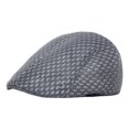 thumbnail image 5 of Men Women Summer Mesh Newsboy Cap, Hollow Breathable Ivy Flat Cap, Lightweight Sun Visor Hat for Casual Outdoor Streetwear(Grey), 5 of 5