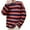 A-Orange, variant on Jinhomg Mens Long Sleeve T-Shirts Casual Striped Print Spring Summer Shirts Lightweight Comfy Crew Neck Loungewear Tops Daily Pajamas Lighten Blue XXL