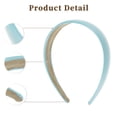 thumbnail image 5 of Unique Bargains Leather Head Bands for Women's Hair Thick Solid Colors Blue 1 PCS, 5 of 6