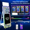 thumbnail image 6 of Portable 60inch Photo Booth Machine  with 32inch LCD Touch Screen Magic Mirror Selfie Machine APP Control with Flight Case for Events Party, 6 of 9