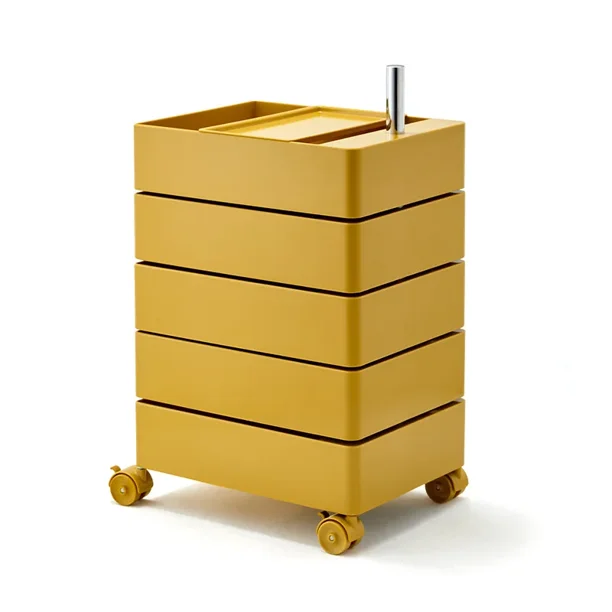 Gabinete de almacenamiento organizador de carrito para dormitorio de múltiples usos, mesita de noche de plástico, cajones, tocador, gabinete para sala de estar