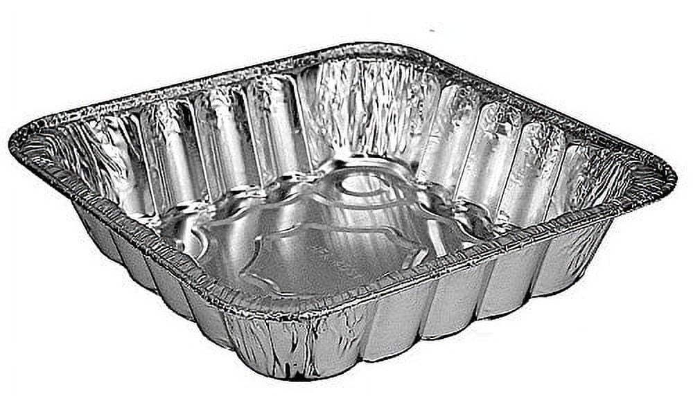Handi-foil 10x10 Square Aluminum Foil Poultry Cake Pan with Dome