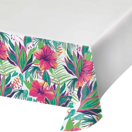 

Island Tropics Paper Tablecloth 108 X 54 Pack of 6