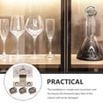 thumbnail image 6 of 4-Pack Clear Glass Door Hinges for Beverage Bottles, Transparent Replacement Hardware, 6 of 8