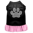thumbnail image 3 of Pet Dog  Cat Dress Screen Printed, "Chevron Paw", 3 of 10