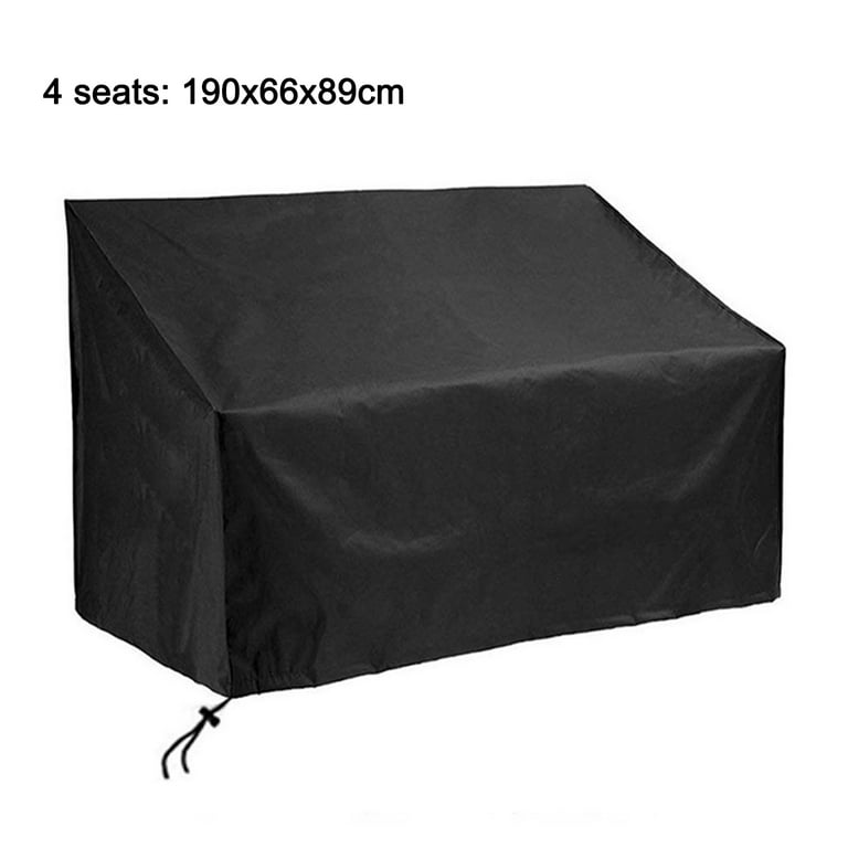 huntermoon Protective cover waterproof and dustproof indoor and outdoor workbench bench cover 210D Oxford Black 2 3 4 seat