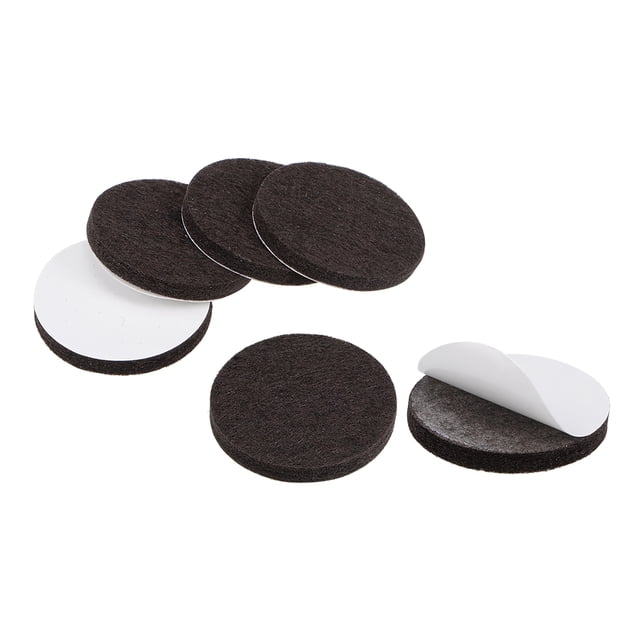 Unique Bargains Furniture Pads Adhesive Felt Pads 40mmx5mm Floor Protector Round Beige 8Pcs