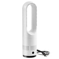 thumbnail image 3 of KFFKFF Bladeless Tower Fan with 80° Oscillation, 8 Speed Settings, 9-Hour Timer, High Velocity Air Circulator for Home, Office, Bedroom, and Living Room, Includes Remote Control, White, 3 of 9