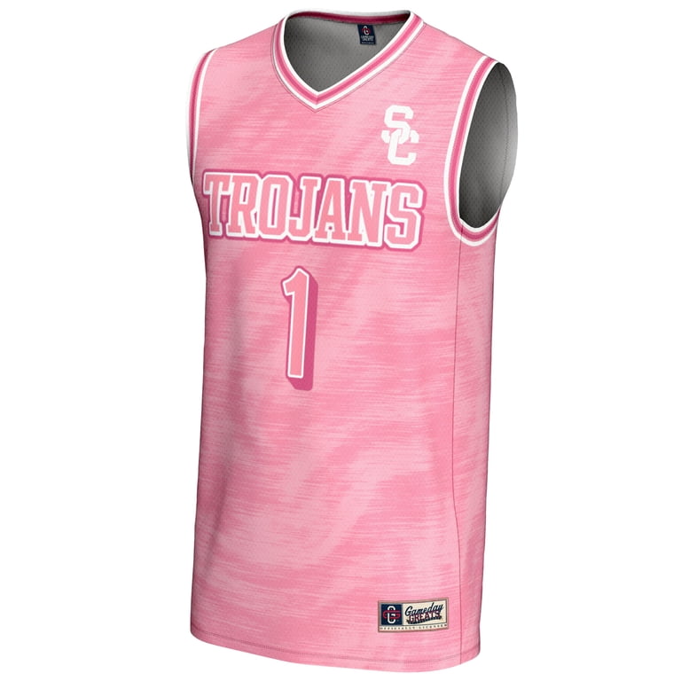 usc jersey dress Unisex GameDay Greats #1 Pink Trojans Lightweight Basketball Fashion mirthday