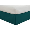 thumbnail image 4 of 1 Piece 100% Cotton 1000 Thread Count Luxury Box Pleated Bed Skirt 18" Inch Deep Pocket Hotel Quality Modern Bed Skirt California King Size (72"X84") - Teal Solid, 4 of 6