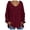 Wine, variant on Vedolay Women's Pullover Casual 2023 O Neck Pullover Sweater Knit Tops Blouse Grey,2XL