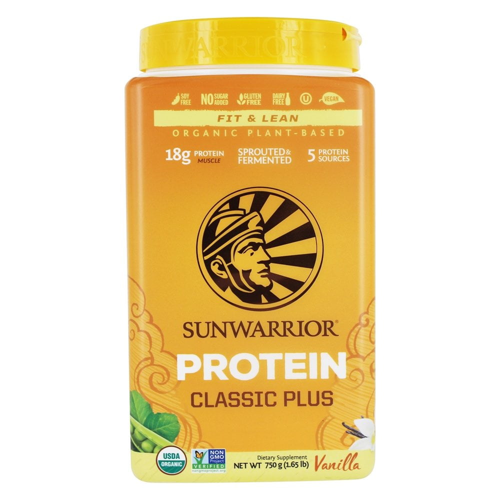 Sunwarrior Classic Plus PlantBased Organic Fit & Lean Protein Powder