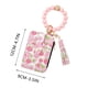 thumbnail image 3 of Tarjetero, Cartera de pulsera, Monedero, Monedero de bolsillo para mujer, Monedero, Llavero con borla de cuentas rosa, Llavero tipo brazalete, Monedero con llavero y pulsera, Monedero con broche, Melo, 3 of 4
