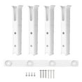 thumbnail image 4 of figatia 4Pcs Fishing Pole Stand with Mounting Screw Fishing Rod Holder for Home Boat White, 4 of 8