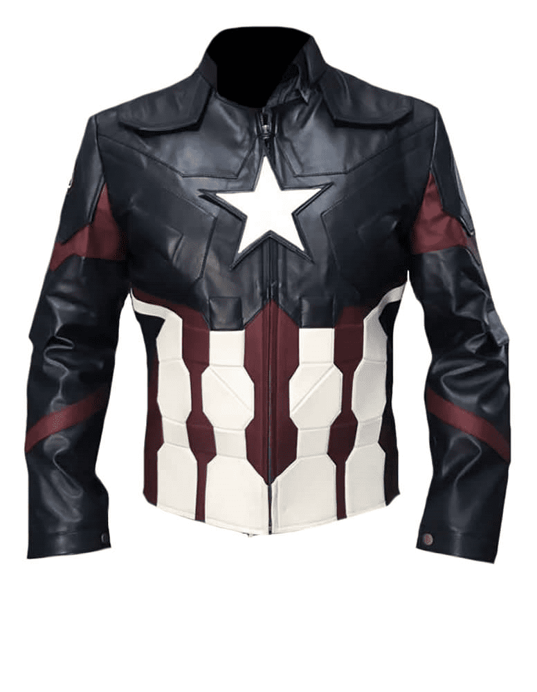 Coolhides Men's Fashion Captain Star Jacket Faux Leather - Walmart.com