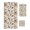 Green Red Beige, variant on Eucalyptus Leaves Floral Towel Set of 3, Soft Microfiber Bath Towels, Hand Towel, Washcloths, Vintage Farmhouse Botanical Quick-Dry Absorbent Towels for Bathroom Kitchen Hotel Beach Gym Spa