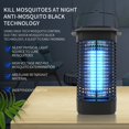 thumbnail image 5 of RV Lámpara de camping 2 en 1 para exteriores con gancho (estándar de EE. UU.), portátil y eficaz para matar mosquitos, recargable por USB, IPX6 resistente al agua, adecuada para interiores, balcones, jardines, senderismo Rojo Verde, 5 of 5