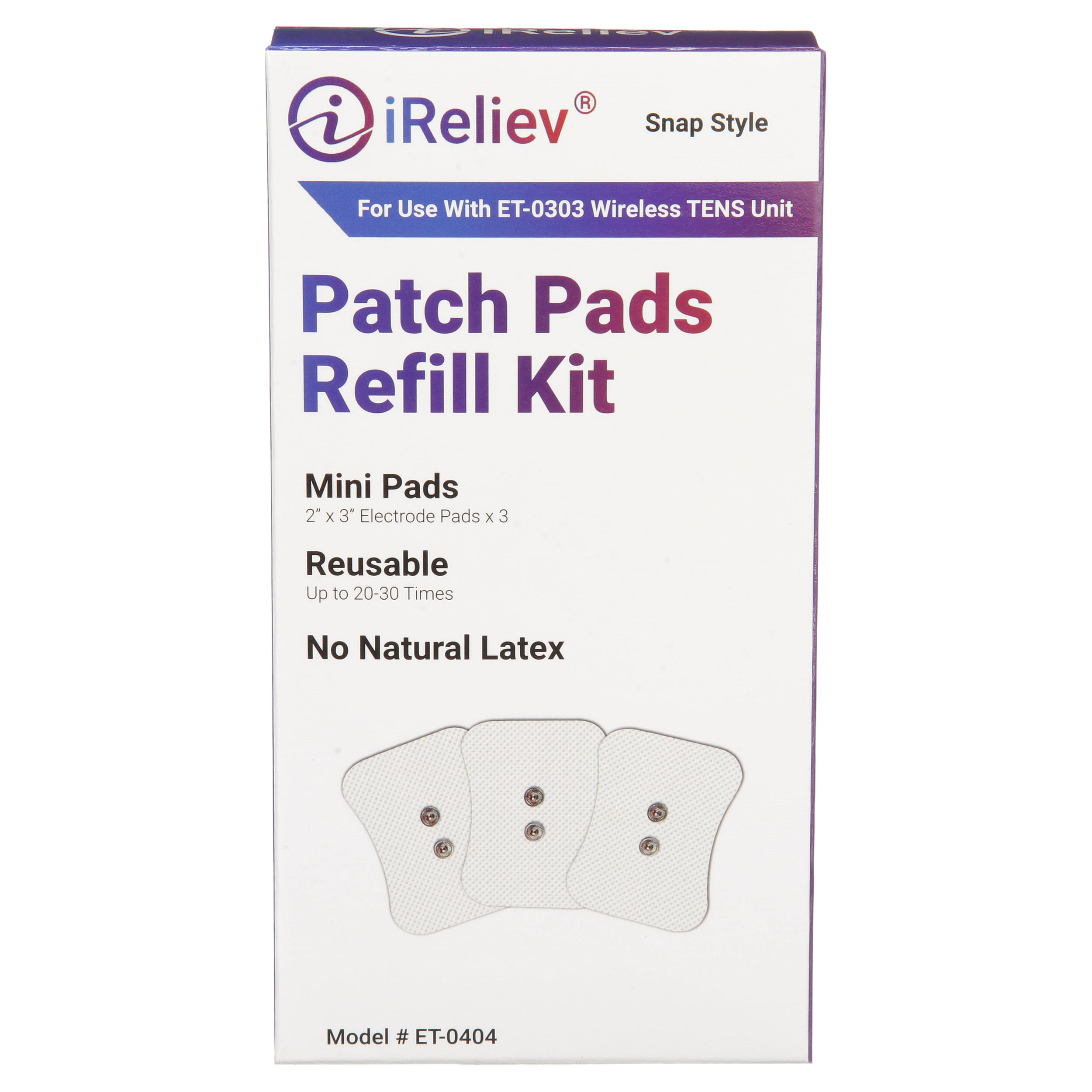 iReliev Wireless Electrode Pads Refill Kit - Large and Small