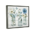 thumbnail image 3 of Blue Country Jar Bouquets Botanical & Floral Graphic Art Luster Gray Framed Art Print Wall Art, 3 of 6