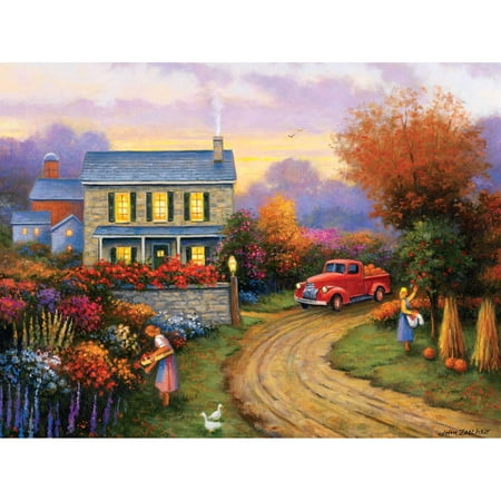 Spilsbury - 500 Piece Premium Jigsaw Puzzle for Adults by Artist John Zaccheo - Fall Harvest - Spilsbury Puzzle Company Premium Collection