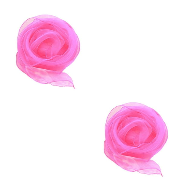 Qarigey Bufanda cuadrada Pañuelo de gasa Accesorios de tela Ropa colorida para niños de jardín de infantes para representaciones teatrales Type1 NO1