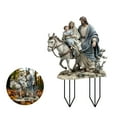 thumbnail image 2 of Gmogad Christmas Nativity Ground Decor - Religious Birth Scene Outdoor Display - Handcrafted Festive Yard Ornaments for Family Gatherings, 2 of 8