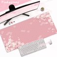 thumbnail image 1 of Pink Cherry Blossoms Mousepad Home Computer Table Large Pc Mouse Pad Art Sakura Keyboard Mause Rug Desk Mat Office Accessories, 1 of 5