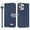 Darkblue, variant on Allytechgroup Flip Wallet Case for iPhone 15 Pro, RFID Blocking PU Leather Phone Case with Credit Card Slot Shoulder Strap Wrist Strap Shockproof Back Cover for iPhone 15 Pro, Red