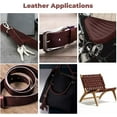 thumbnail image 6 of ELW Burgundy Latigo Leather 5-6 oz. 2-2.4mm Straps, Belts, Strips 2-1/4" 5.7cm Wide X 72" 1.8m Length Full Grain Leather Cowhide DIY Arts & Craft Projects, Clothing, Jewelry, Wrapping, 6 of 7