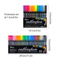 thumbnail image 4 of SEIWEI 24PCS Double Line Glitter Outline Pen Set Marker Pens Doodle Pen for Drawing Christmas Card Eriting DIY Art Crafts, 4 of 8