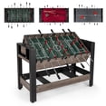 thumbnail image 1 of Gymax 3-in-1 Swivel Game Table w/Foosball Pool Billiards Table & Ping Pong Tabletop, 1 of 10
