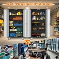 thumbnail image 3 of Ataucjin Metal Garage Storage Cabinet 72" H with Wheels, Tool Cabinet with Lock and 4 Adjustable Shelves and Lockable Rolling,Black Lockable Garage Cabinet for Home,Garage,Office, 3 of 8