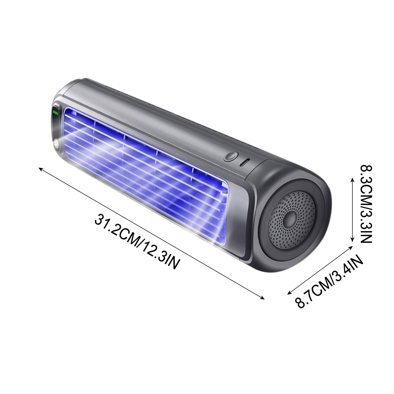 PFFRIZ Tower Fan, 1pc Strong Wind Silent Fan, Office Desktop Fan, Kitchen Portable USB Fan(Blue)