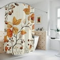 thumbnail image 4 of Autumn Leaf Shower Curtain, Vintage Botanical Art for Woodland Bathroom Decor, Fall Decor, Bathroom Accessories, Seasonal Home Decoration, Thanksgiving Gift, 4 of 5