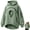 Green, variant on Carsablanco Pet Pouch Hoodie with Zippered Chest Carrier Pocket, Unisex Relaxed Fit Sweatshirt for Small Pets