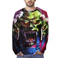 thumbnail image 4 of Goosebumps Men's Long Sleeve T Shirt 3D Printed Fashion Tee Shirts Top Soft Comfortable Daily Shirt, 4 of 6