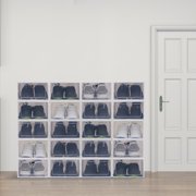 Miumaeov 20/24pcs Shoe Storage Box Organizer Case Foldable