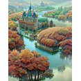 thumbnail image 1 of Decoración de sala de estar Pintura de paisaje Pintura hecha a mano de bricolaje (12) Bordado de diamantes 30*40cm Tulipán Pintura de diamantes, 1 of 5