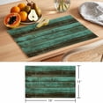 thumbnail image 6 of Rustic Wooden Placemats Set&nbsp;of&nbsp;12 Retro Farmhouse Country Turquoise Plank Heat Insulation Washable Place Mats, Rustic Non-Slip Table Mats for Dining Table Party Kitchen Decor,13x19 Inch, 6 of 9