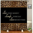 thumbnail image 2 of Safari Theme Shower Curtain Sets 4-Piece Waterproof Polyester 72x72 Inch, Leopard & Animal Print with Non-Slip Bath Mat, Jungle Bathroom Decor Includes 12 Hooks​, 2 of 8