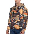 thumbnail image 3 of Naloa Turtles and Sea Plants Men's Casual Hooded Collar Drawstring Hoodies Pullover Sweatshirts Casual Long Sleeve Shirts-XX-Large, 3 of 7