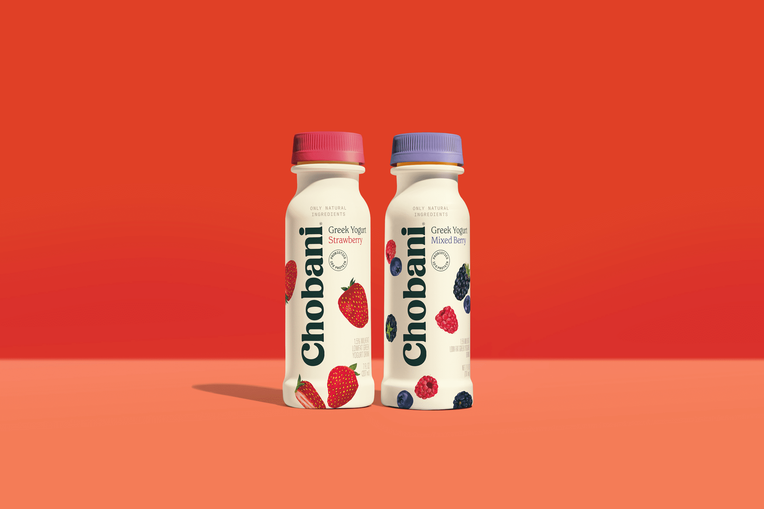 Chobani Lowfat Greek Yogurt Drink Strawberry 7 fl oz 4 Pack