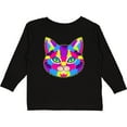 thumbnail image 3 of Inktastic Pop Art Cat Boys or Girls Long Sleeve Toddler T-Shirt, 3 of 5