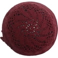 thumbnail image 5 of Women Cotton Bucket Hat Handmade Crochet Knit Floral Summer Bucket Hats, 5 of 5
