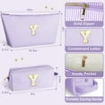 thumbnail image 5 of DAKIMOE Makeup Bag Cosmetic Bags Organizer Personalized Initial Travel Essentials Toiletry Bag for Birthday Christmas Girlfriend Teacher Valentines Day Gifts, 5 of 9