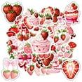 thumbnail image 6 of 35pcs Sweet Strawberry Stickers Dessert Stickers Cute Stickers for Laptops Suitcase Guitar, 6 of 9