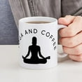 thumbnail image 6 of CafePress - Yoga And Coffee - 11 oz Ceramic Mug - Novelty Coffee Tea Cup, 6 of 6